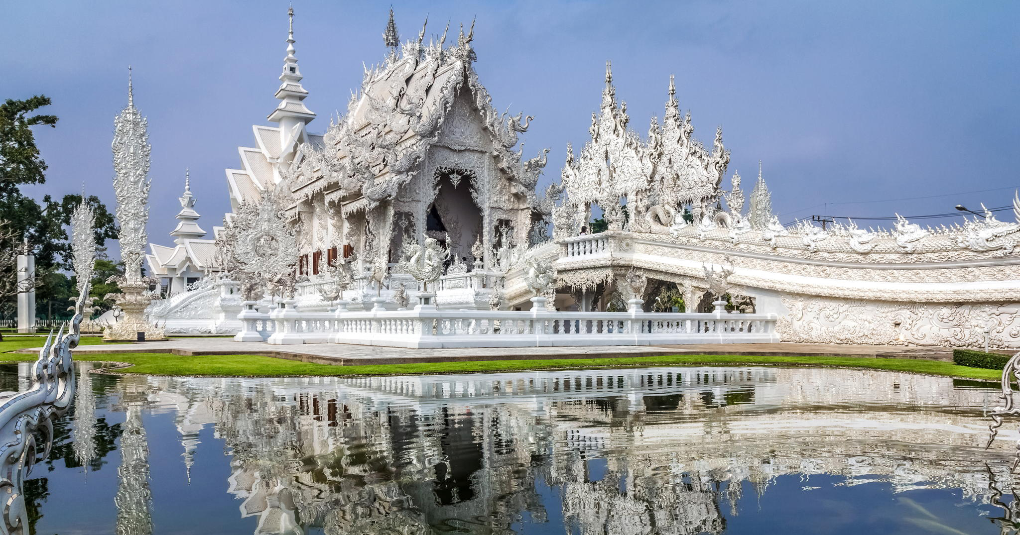 Wat Rong Khun The White Temple Of Thailand India Imagine